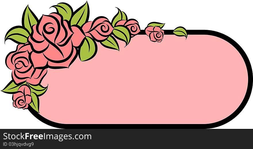 Background with beautiful roses.