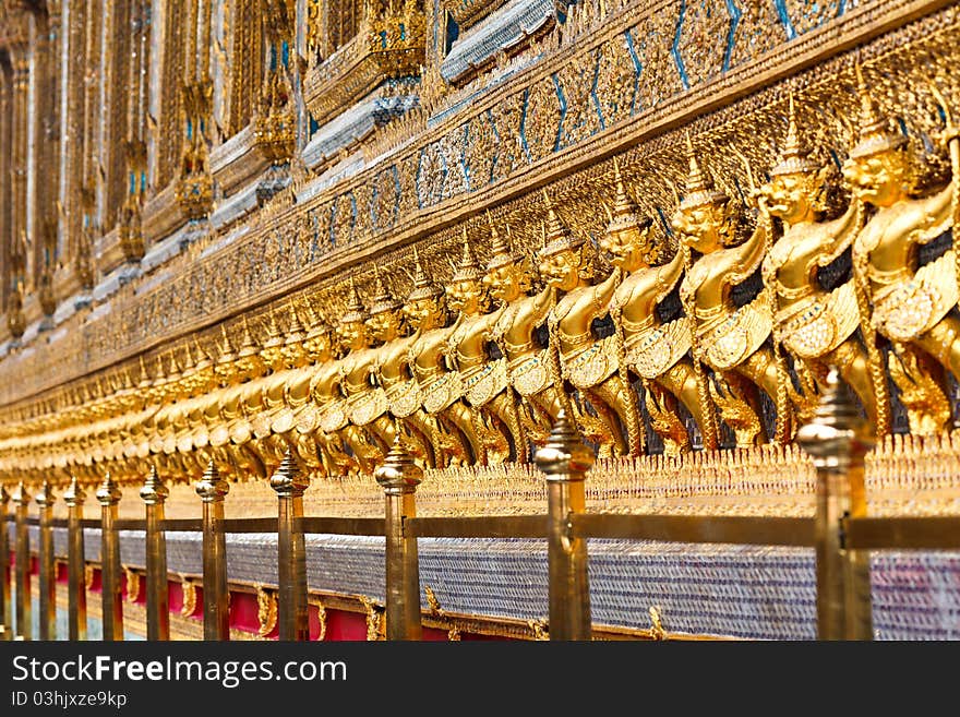 Ancient Decoration At Wat Prakaew