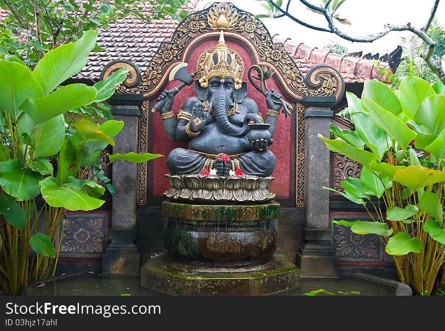 Stastone statue in bali, indonesia. Stastone statue in bali, indonesia