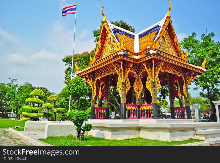 Thai art pavilion in Bangkok,thailand