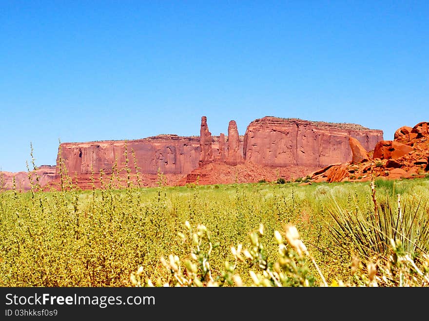 Monument valley and grey carpet