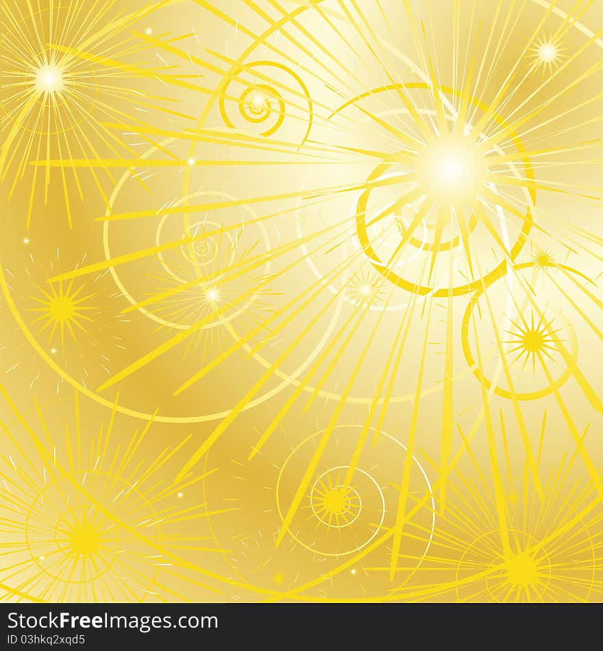 Golden star background