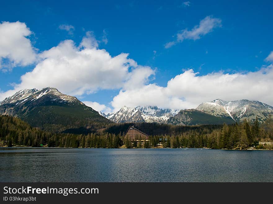 Lake Strbske pleso in High Tatras. Lake Strbske pleso in High Tatras