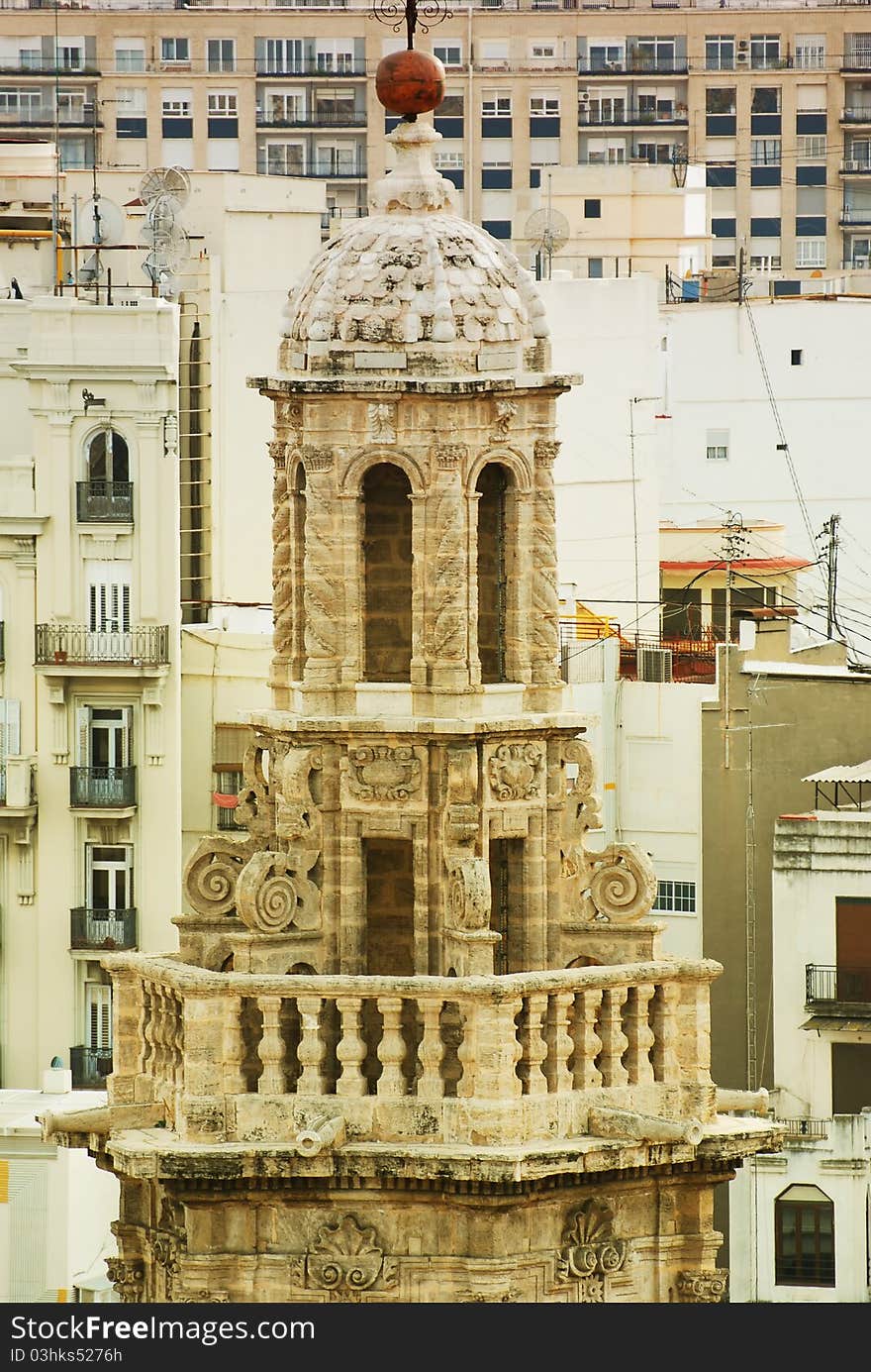 Tower Santa Catalina Church. City Valencia. Tower Santa Catalina Church. City Valencia.