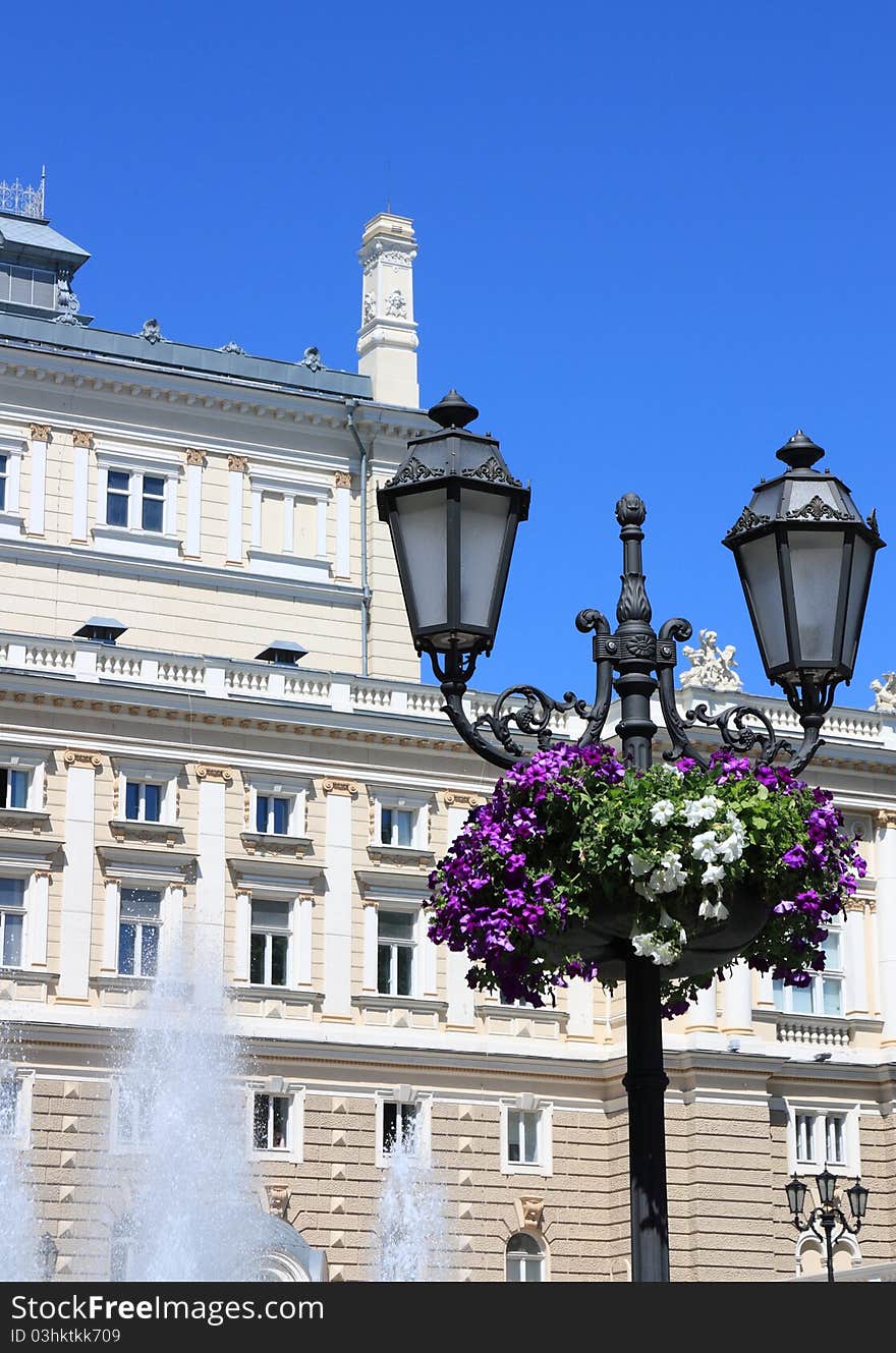 Decorated street light