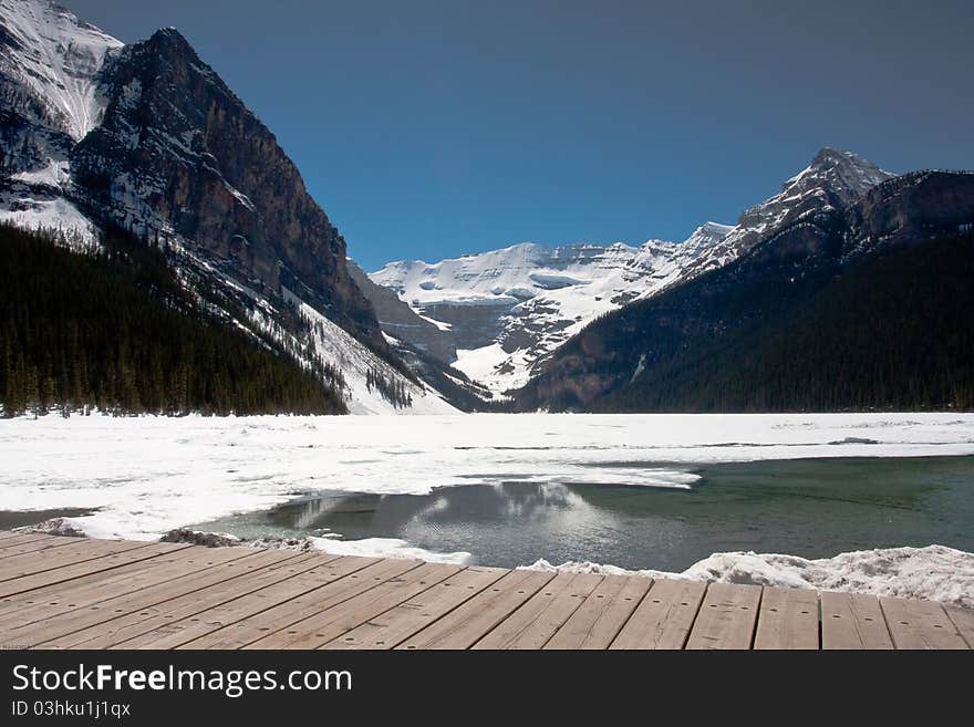 Lake louise in Banff national park in Canada