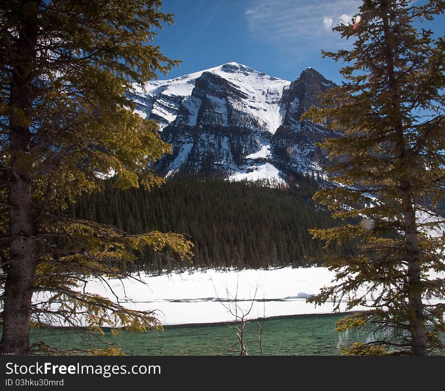 Lake louise in Banff national park in Canada