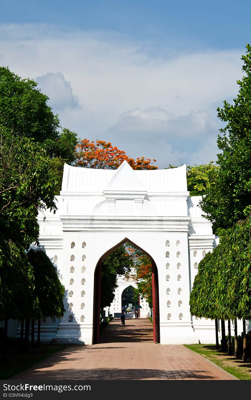 Narai Palace Gate ancient architecture. Narai Palace Gate ancient architecture.