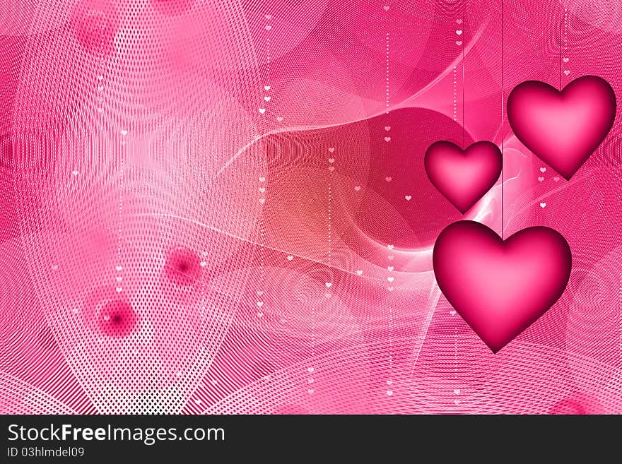 Pink hearts