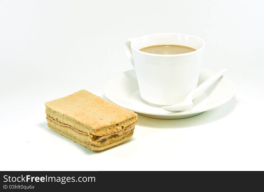 Set of Coffee cup with white background .