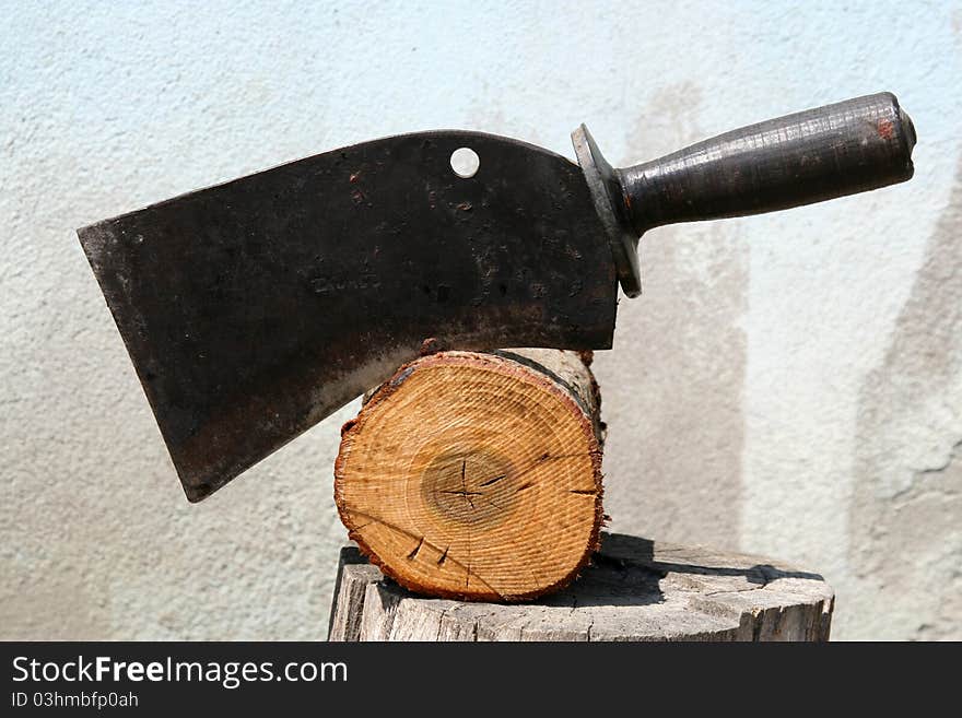 Old farm tools, called machete.