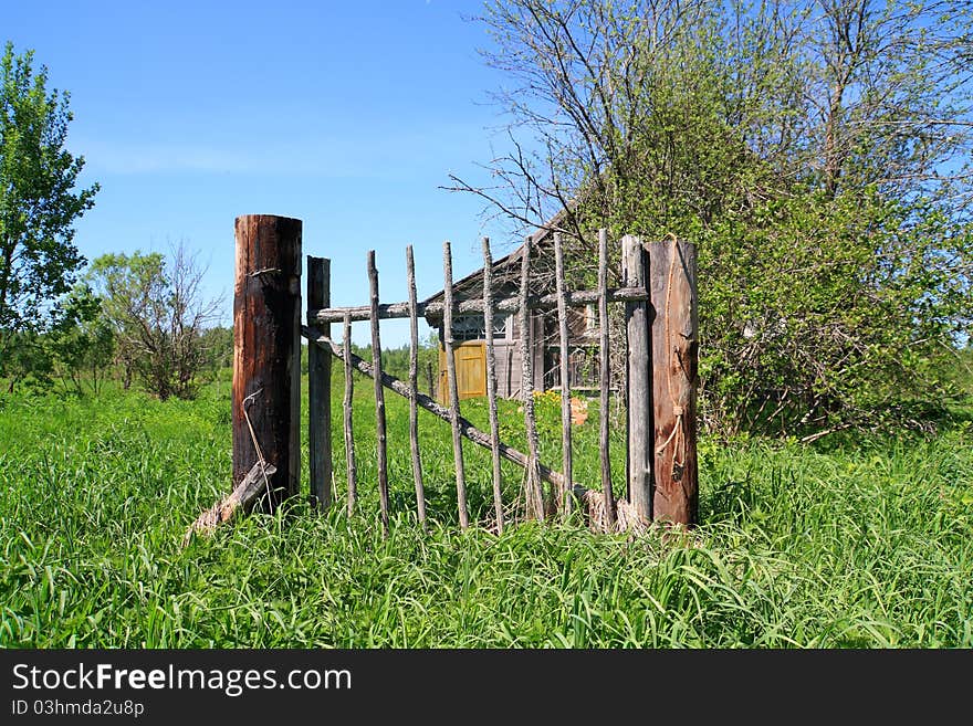 Aging wicket in abandoned house