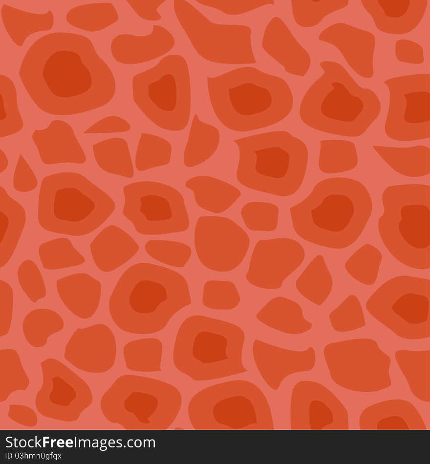 Seamless pattern - red skin on a pink background