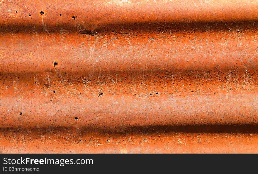 Old and rust corrugated