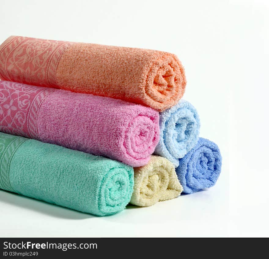 Colorful Bath Towels On