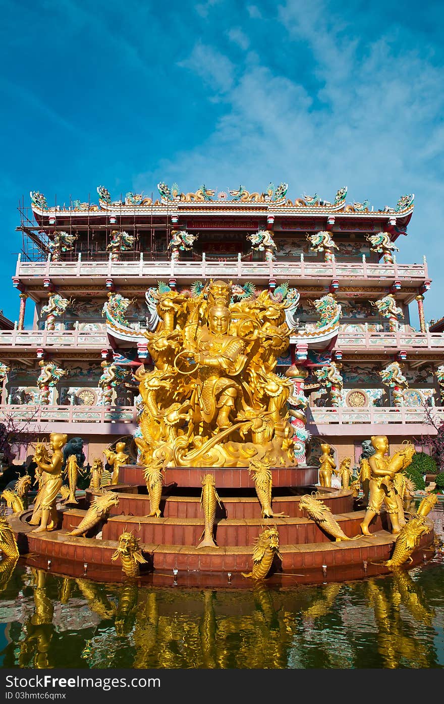 Naja , Nezha Chinese temple in Thailand. Naja , Nezha Chinese temple in Thailand