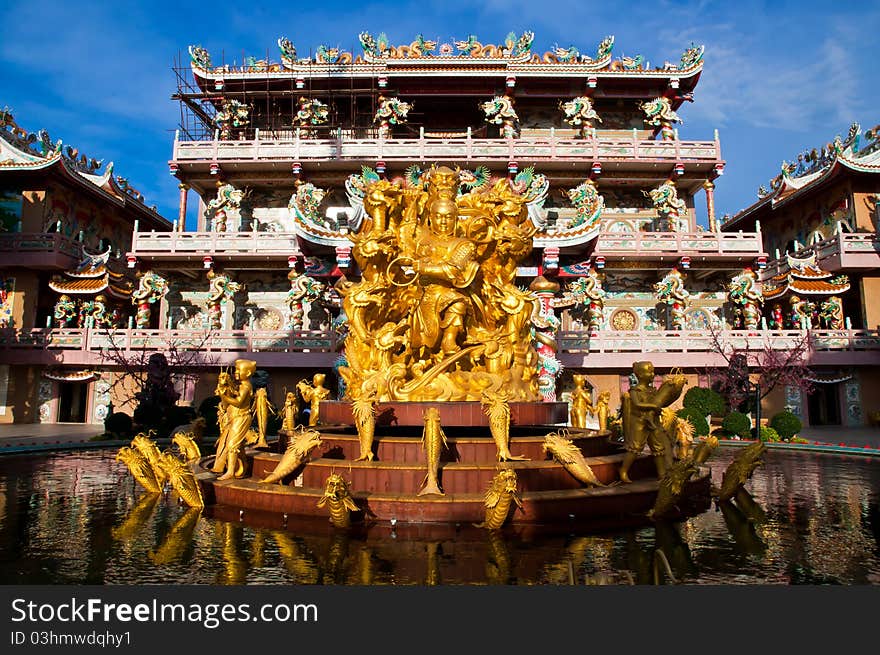 Naja , Nezha Chinese temple in Thailand. Naja , Nezha Chinese temple in Thailand