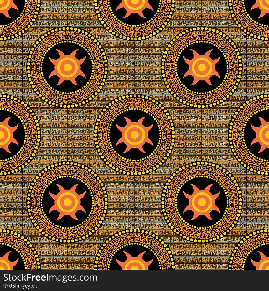 Seamless a pattern for a background in a in style Aztecs. Seamless a pattern for a background in a in style Aztecs