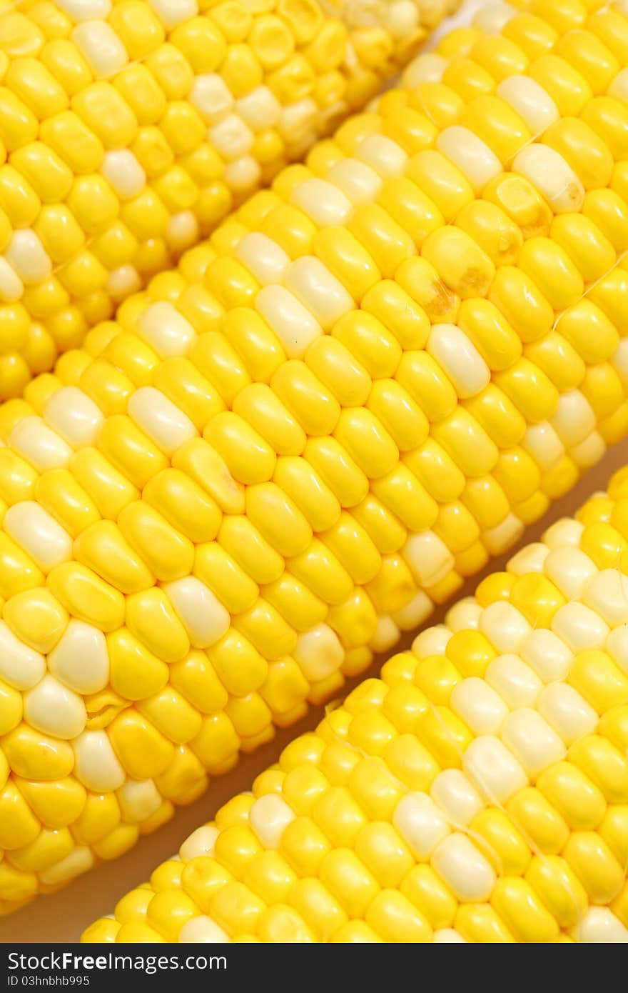 Yellow corn, very fresh and isolated on studio. Yellow corn, very fresh and isolated on studio.