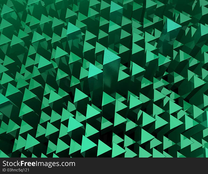 An abstract green background with a bending feel