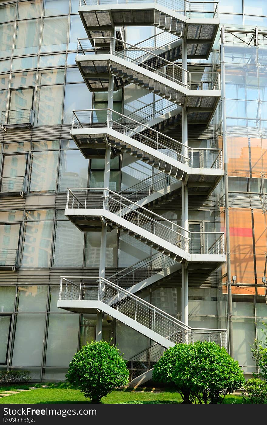 Steel Staircases of Energy-saving Building