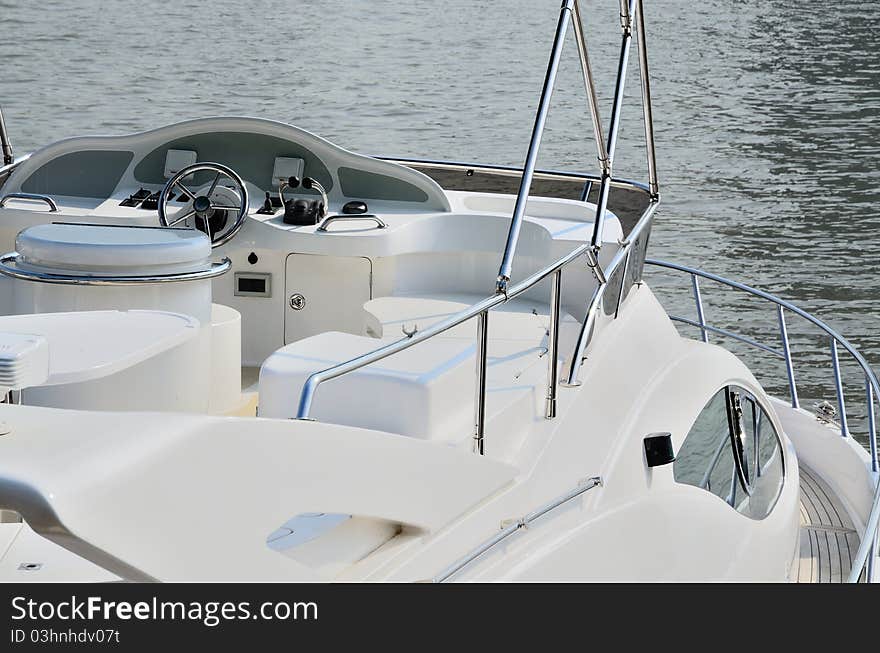 Navigation Bridge of Yacht