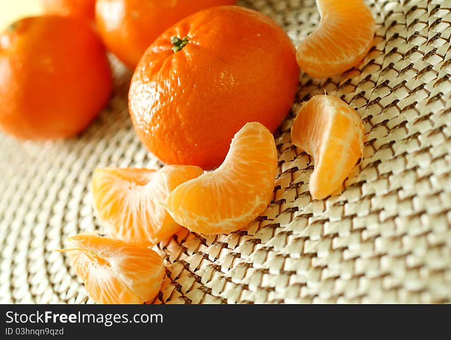 Fresh tangerines