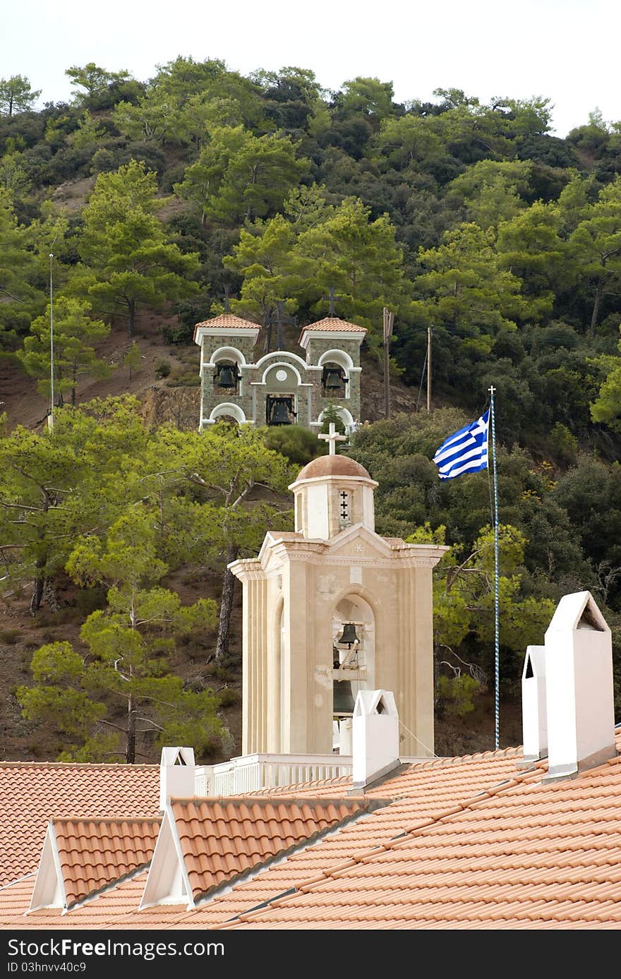 The Holy Monastery of the Virgin of Kykkos. Troodos mountains. Cyprus