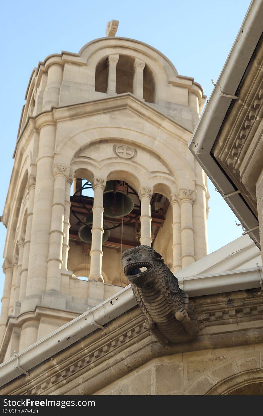 Bell Tower of Phaneromeni church. Nicosia. Cyprus