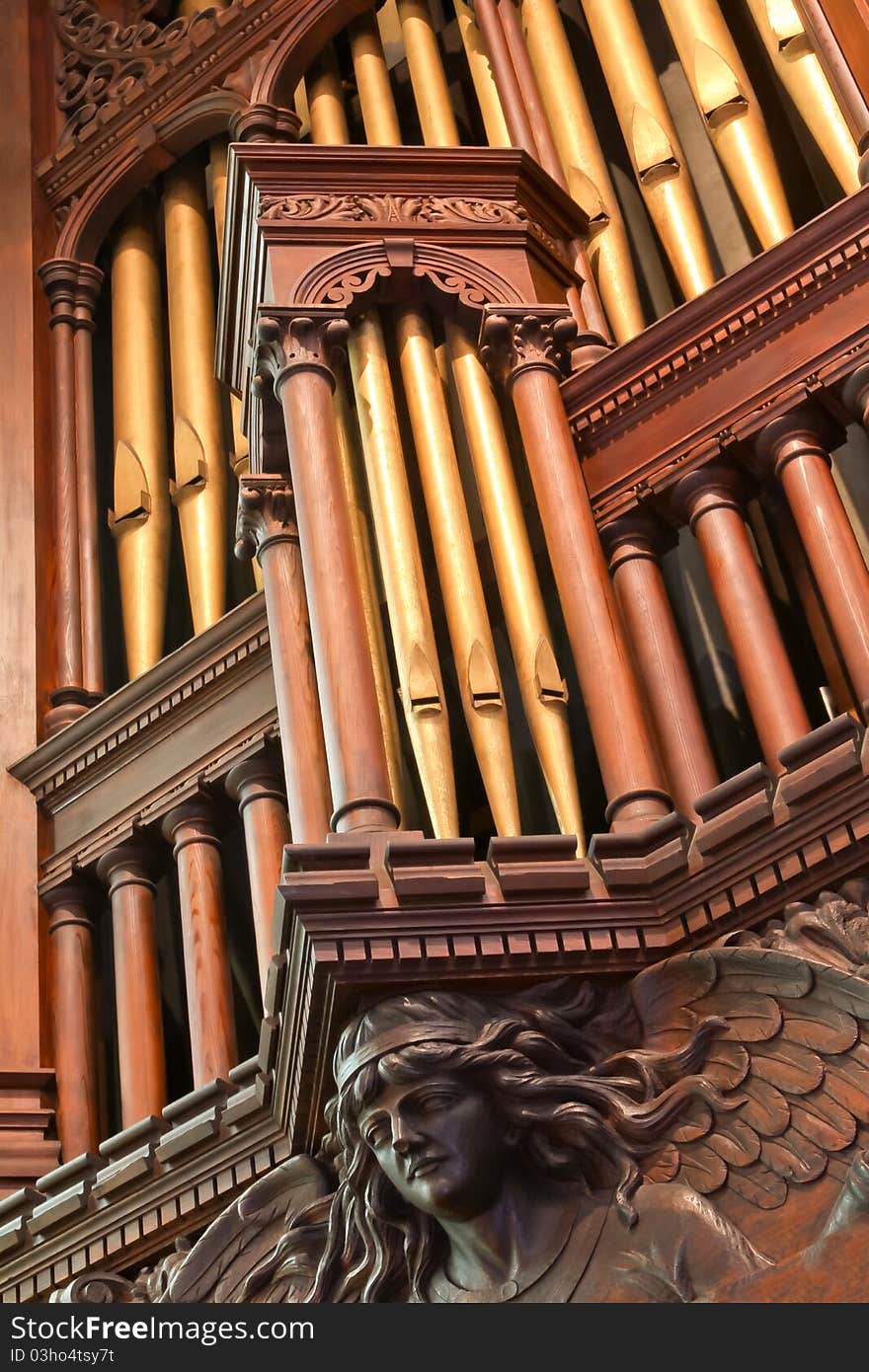 Part of the decorative organ in the St. James Cathedral. Part of the decorative organ in the St. James Cathedral