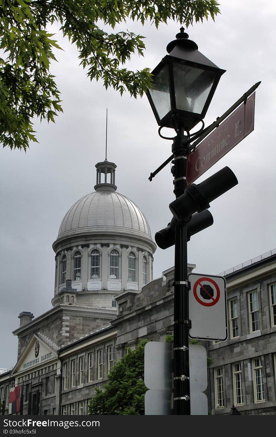 Bonsecours market in Montreal Old Port