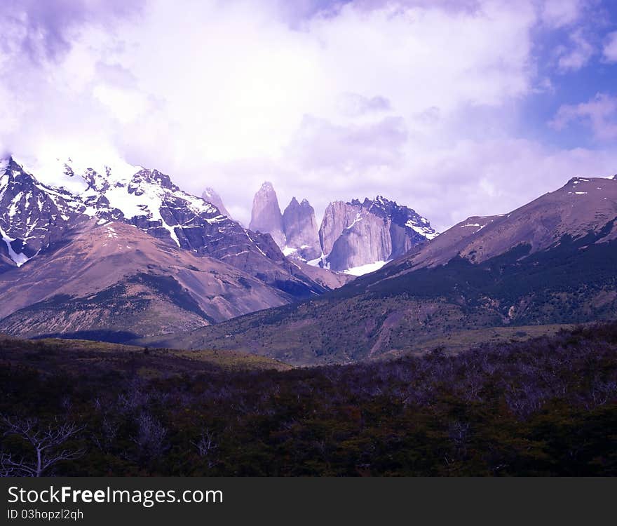 Mountains, Torres del Paine in Patagonia, Argentina