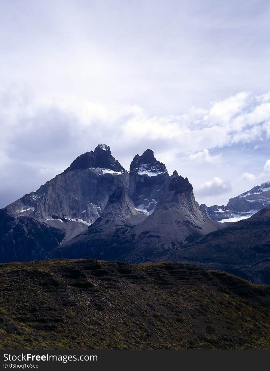 Moutains, Torres del Paine in Patagonia, Argentina