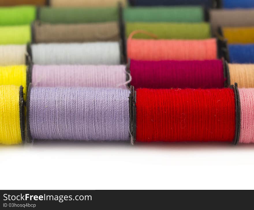 Colorful bobbins