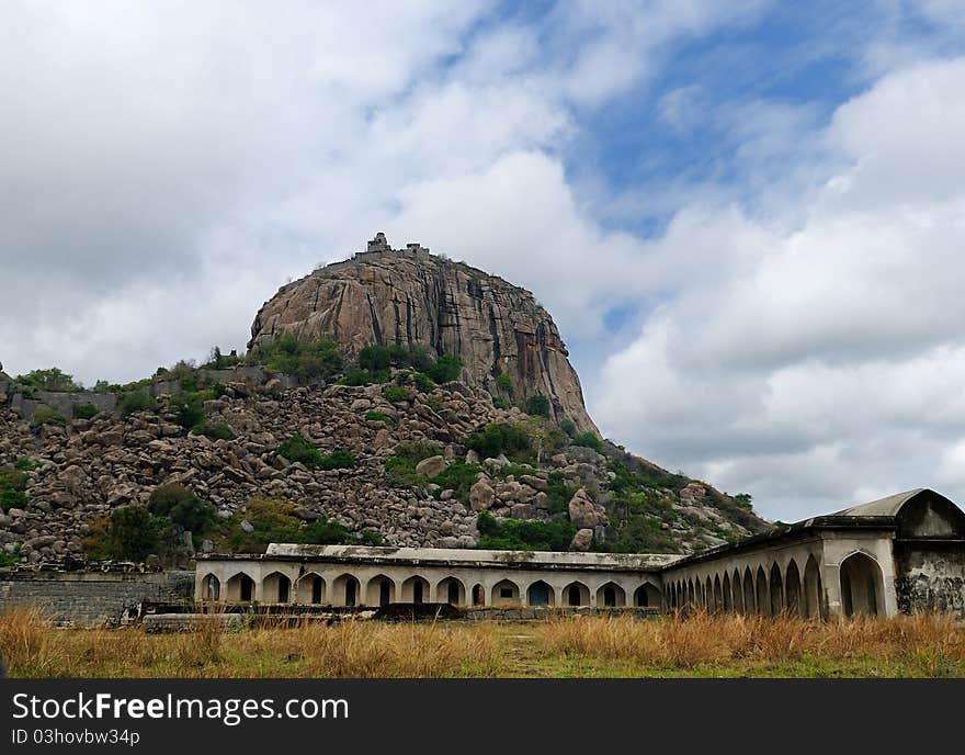 A majestic fort in Gingee tamilnadu India. A majestic fort in Gingee tamilnadu India