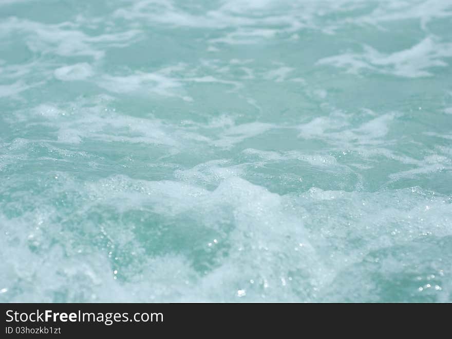 Picture of  ocean water with plenty of copyspace