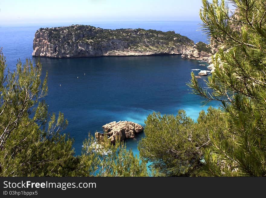 Beautiful landscape at the mediterranean sea. Beautiful landscape at the mediterranean sea