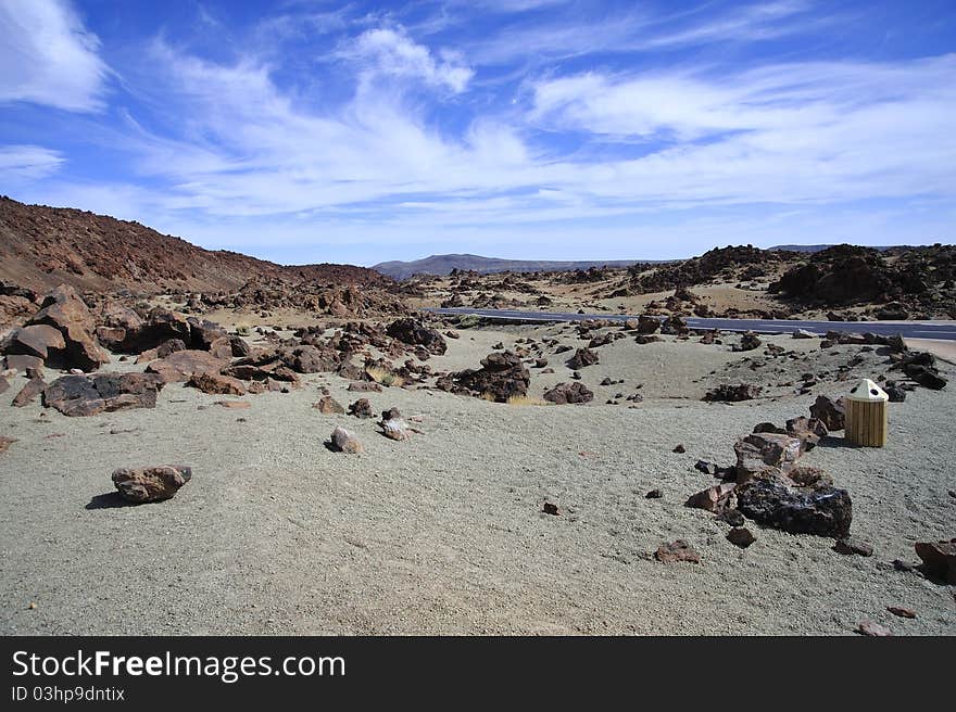 Mountain on Tenerife, Spain, El teide volcano. Mountain on Tenerife, Spain, El teide volcano