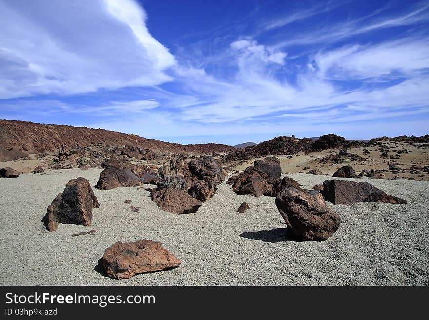 Mountain on Tenerife, Spain, El teide volcano. Mountain on Tenerife, Spain, El teide volcano