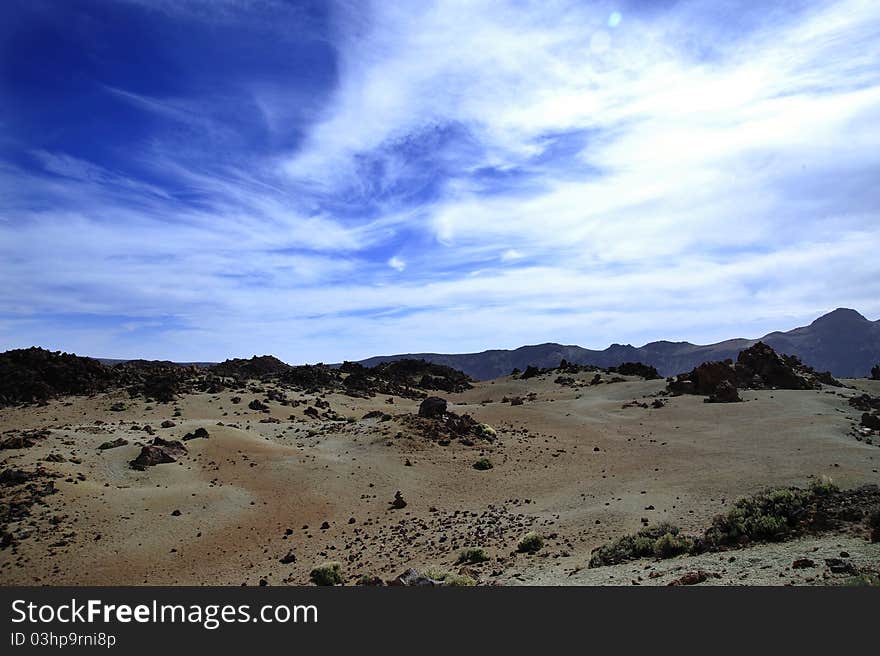 Mountain on Tenerife, Spain, El teide volcano. Mountain on Tenerife, Spain, El teide volcano