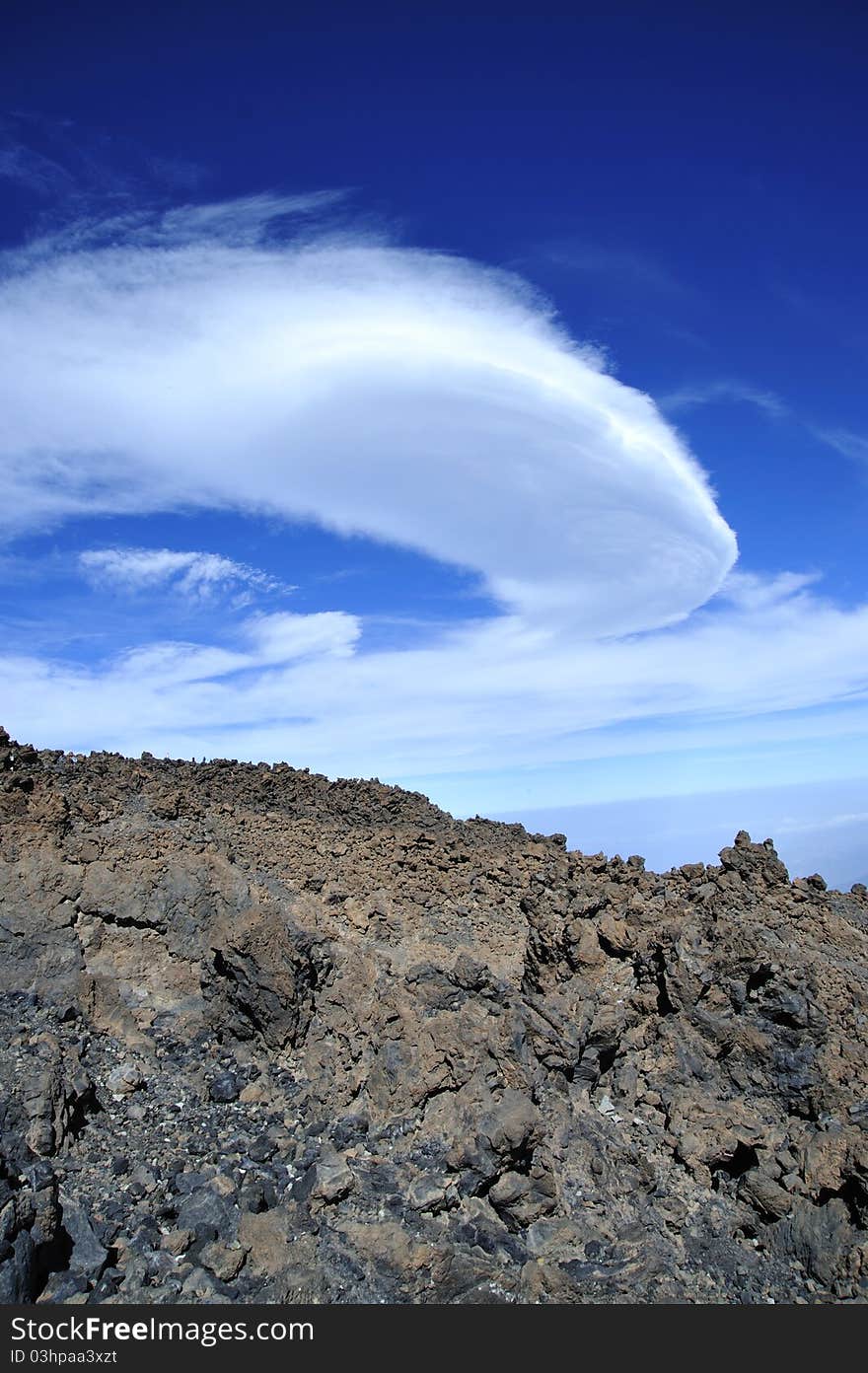 Mountain on Tenerife, El teide volcano