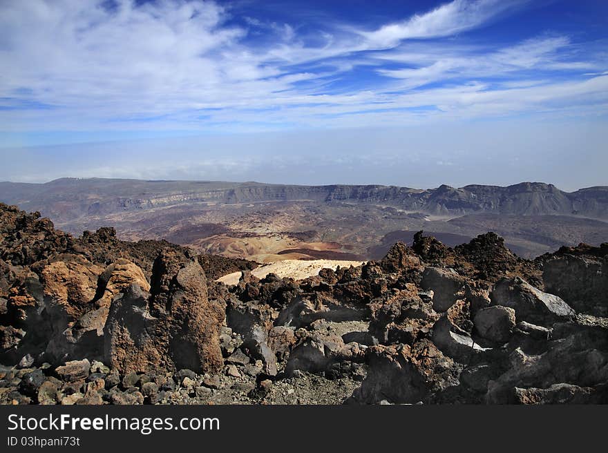 Mountain On Tenerife, El Teide Volcano