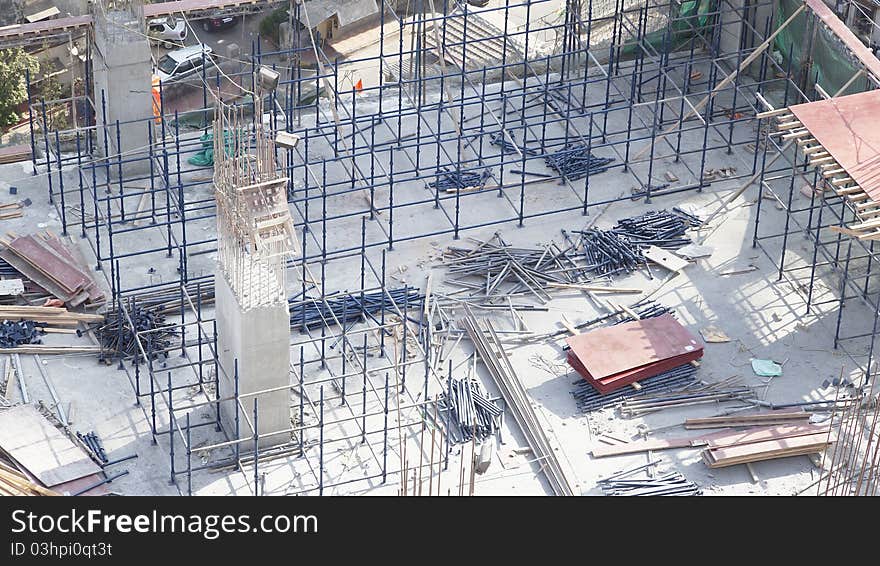 Building site shapes Mumbai, India