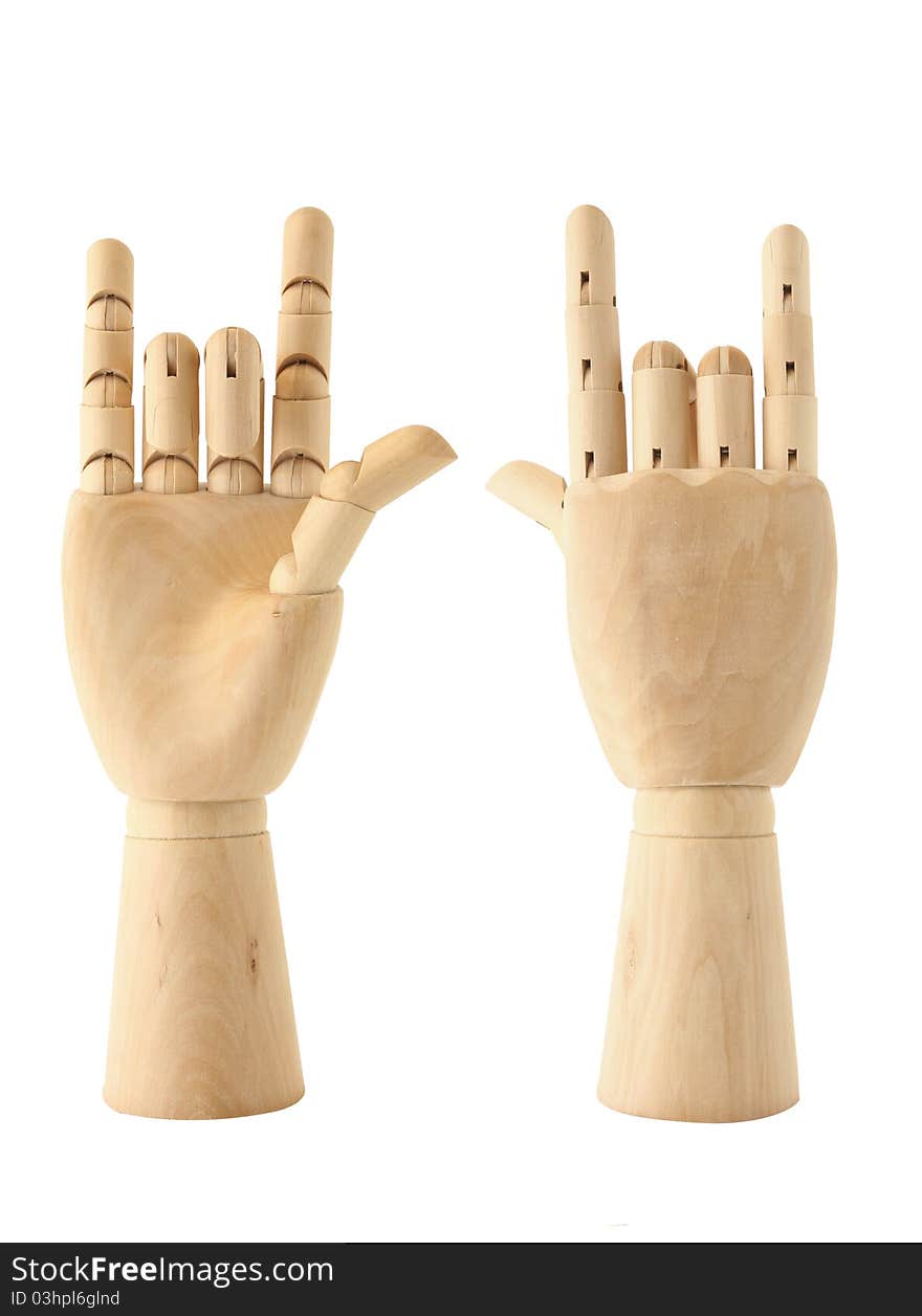 Wooden Love hand