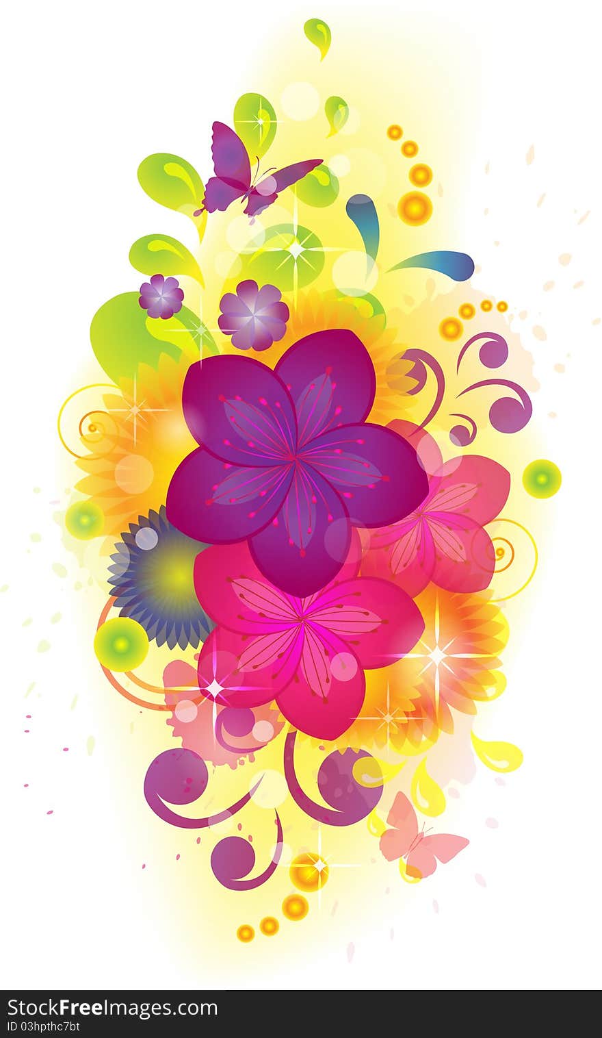 Modern Floral background.