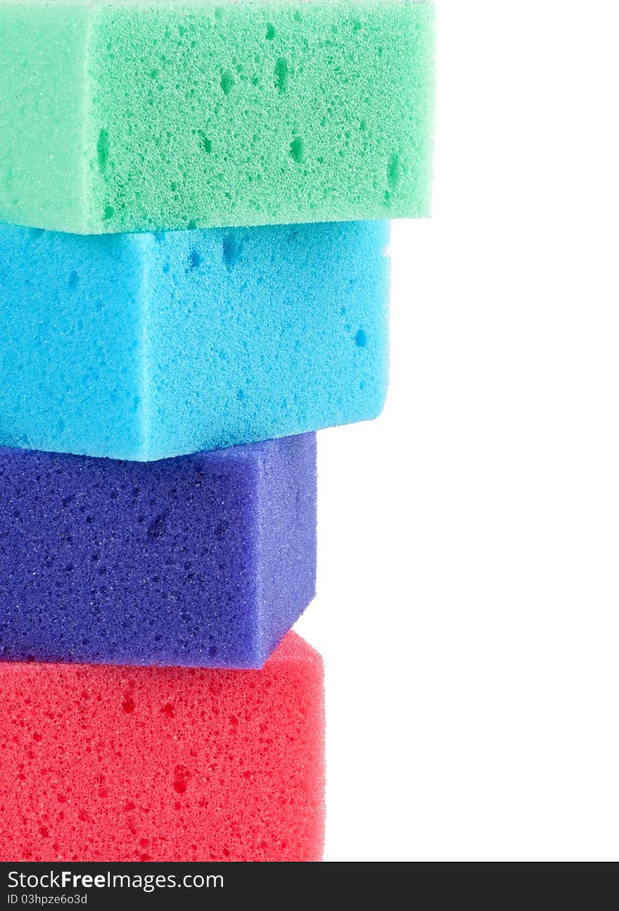 Colored sponges