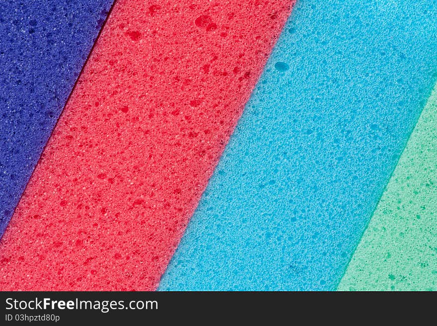 Cleaning sponge surface