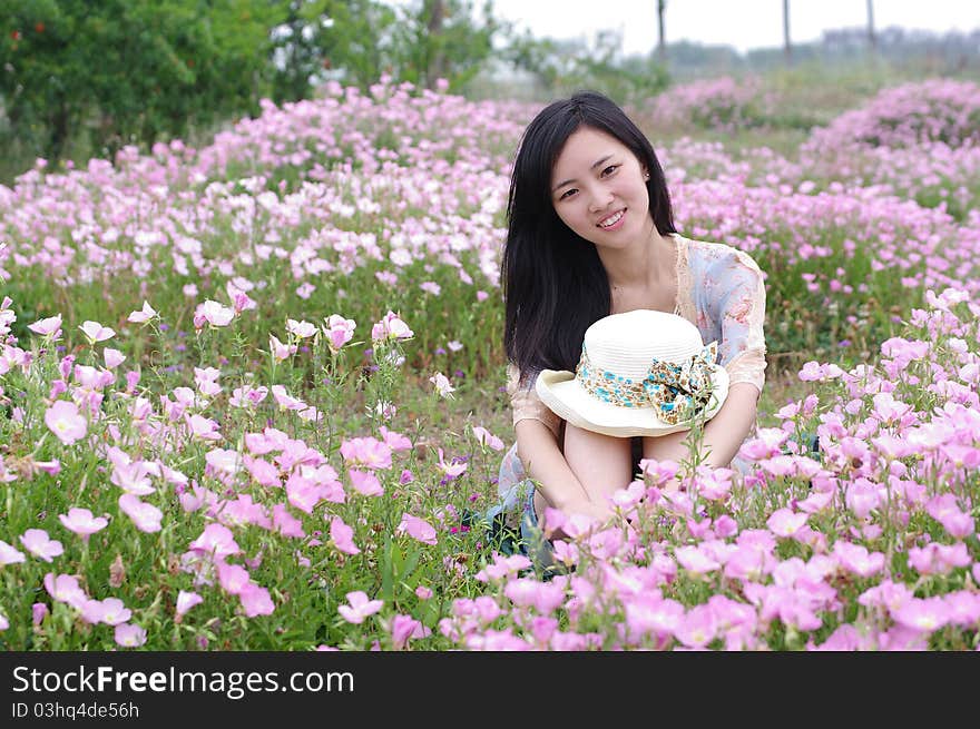 Girl in flowers