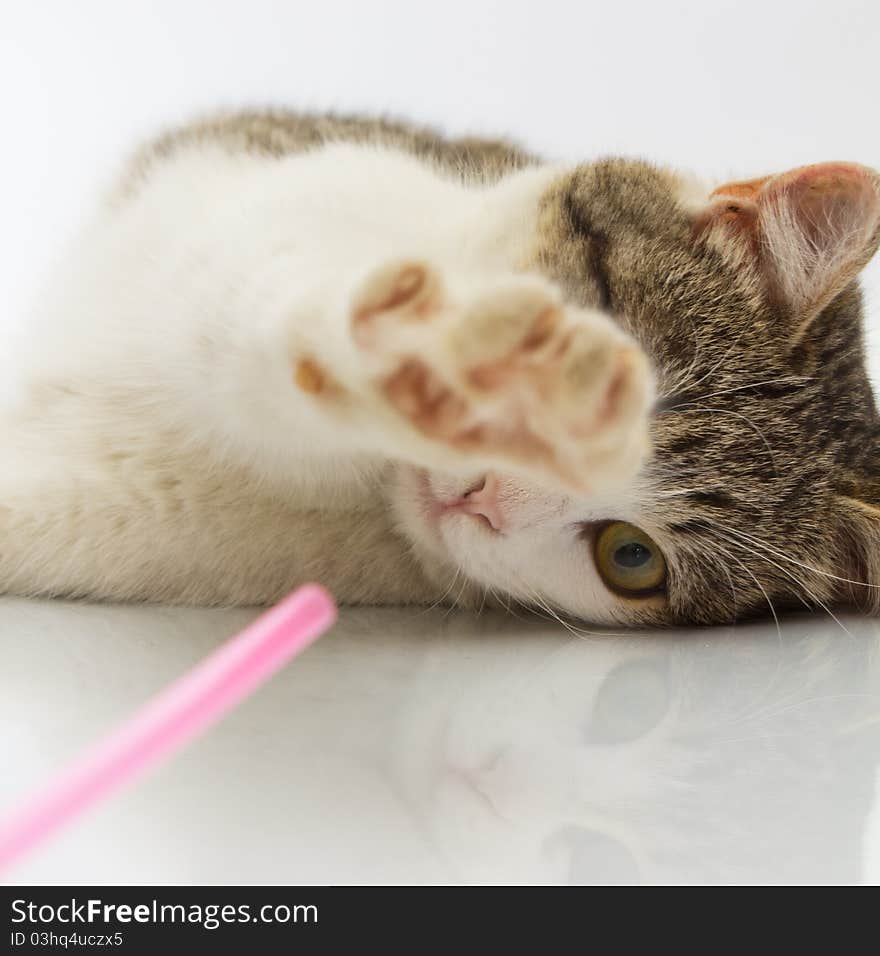 Playing with a straw