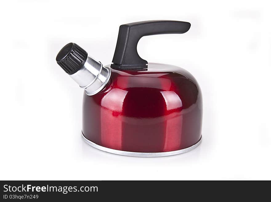 Red Camping kettle